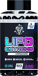 Kit com 5 frascos de Lipo Extremo Hardcore